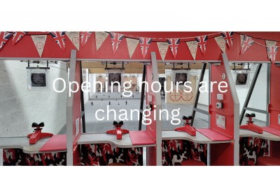 Changes to opening hours