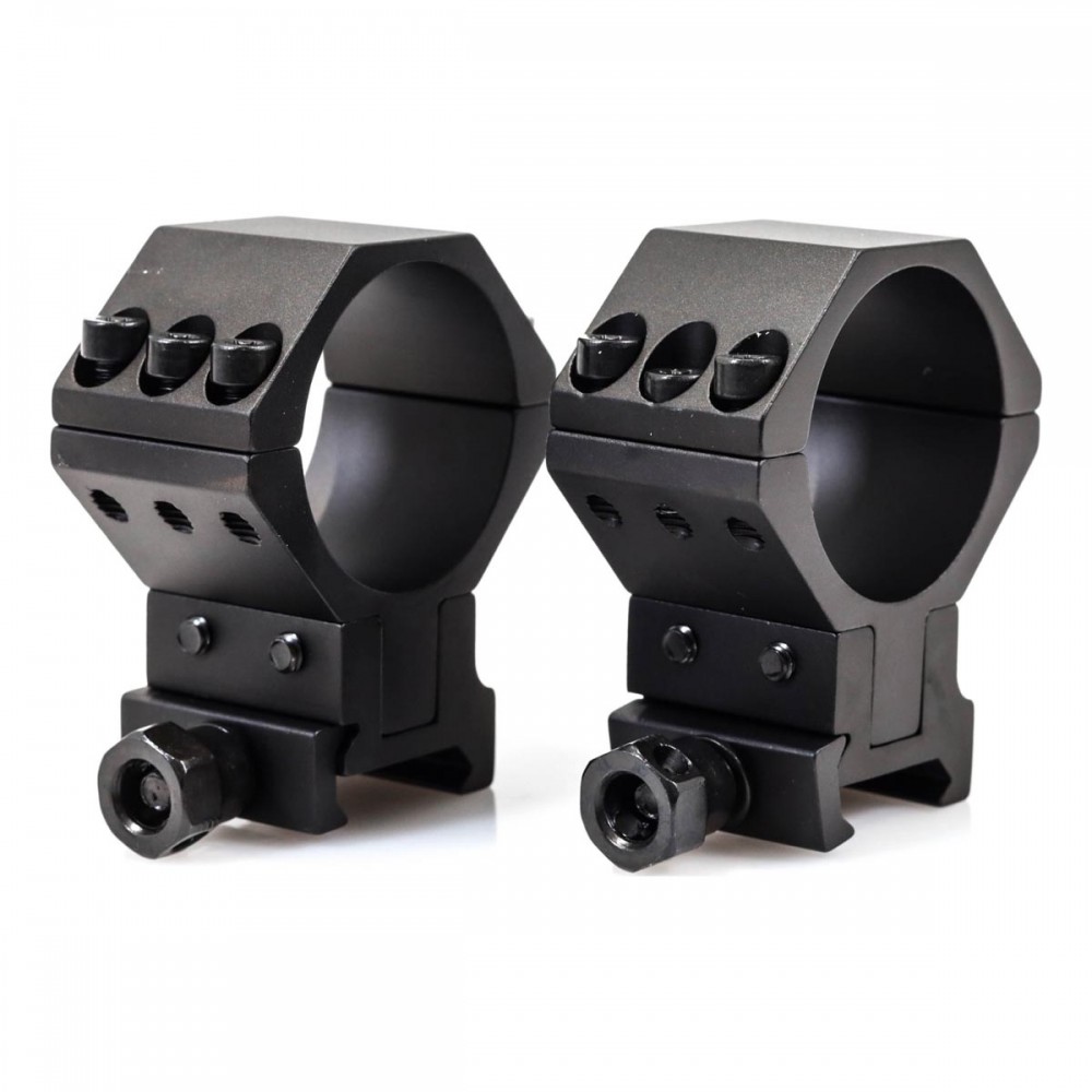 Wulf 2 Pce 34mm 6 Screw 40 MOA Adjustable Mounts Picatinny
