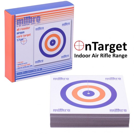 Milbro 17cm Card Targets Milbro 17cm Card Targets